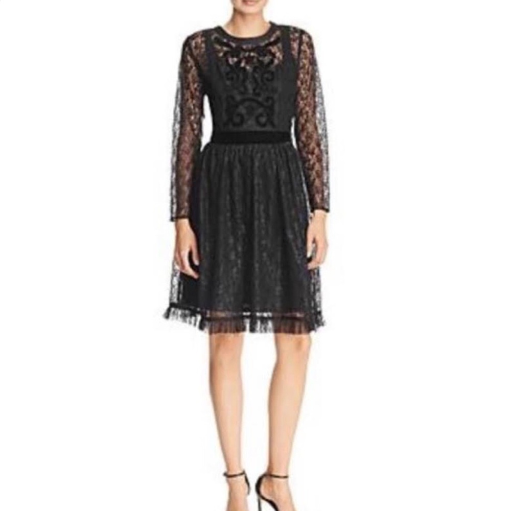 NWT Nanette Lepore Dress Lace Long Sleeves 4 NWT